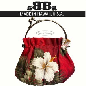Vintage aBBa Hibiscus Print Evening Bag – Like New 👜